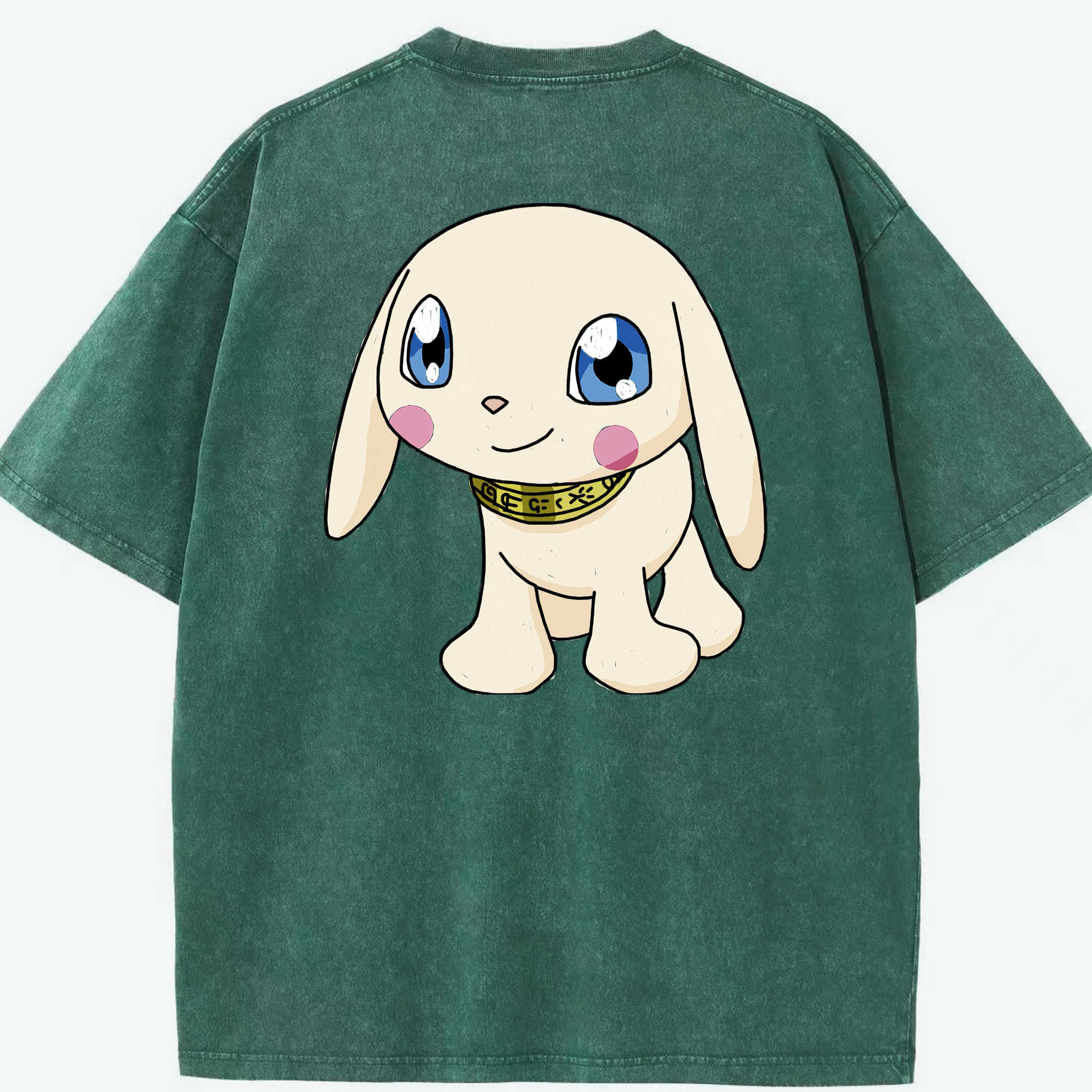 （画像用） Digimon デジタルモンスター/デジモン 綿100% ヴィンテージ風 半袖Tシャツ（背面プリント）